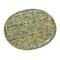 Hello Honey® 16.25" Green Wax Relief Botanicals Stoneware Platter